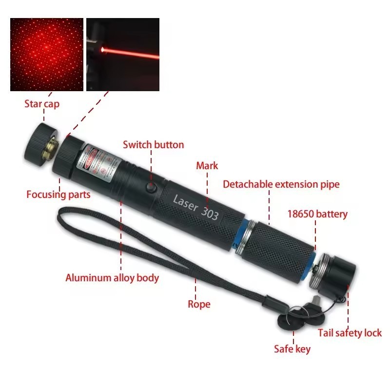 Laser pen manufacturers direct visible light 650nm teaching red laser pointer teaching