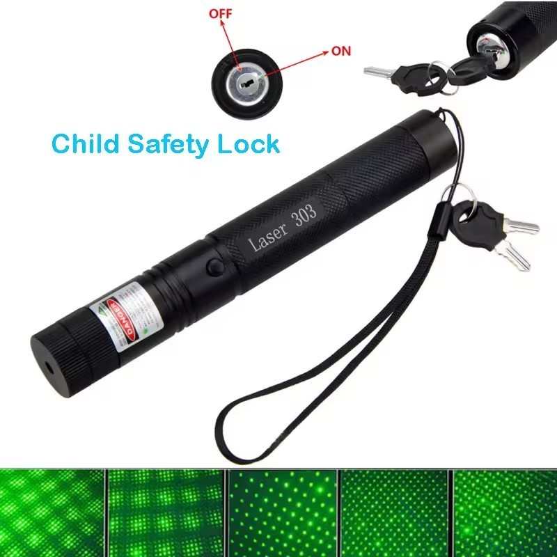 Pointeur Laser 303 Blue Red Green Light Laser Pen for Cat Toy Outdoor Camping Teaching