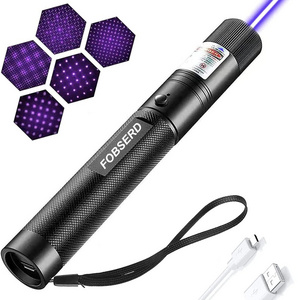 Remote tactical purple beam with USB charging, adjustable focus light pointer, suitable for night astronomy