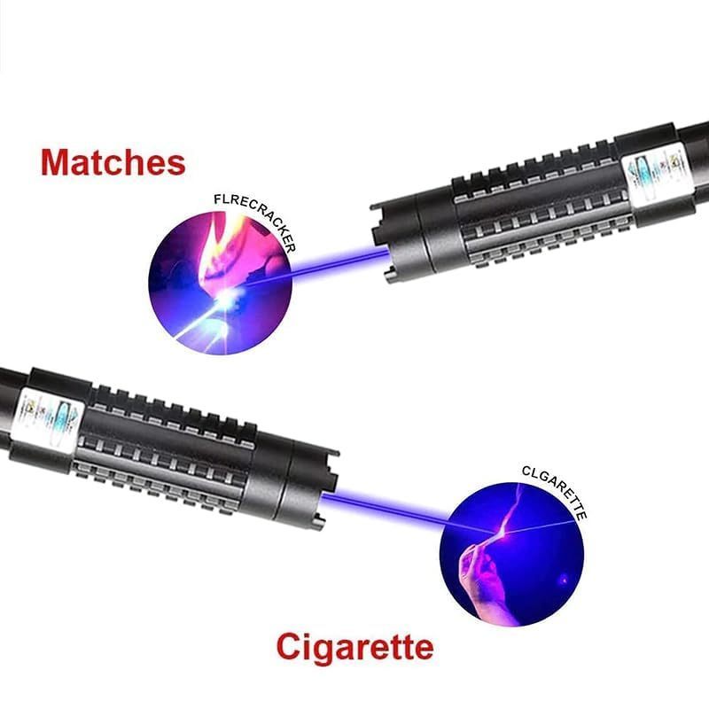 High-power enhanced laser pointer suitable for outdoor use at night with blue light and star cap multi-function