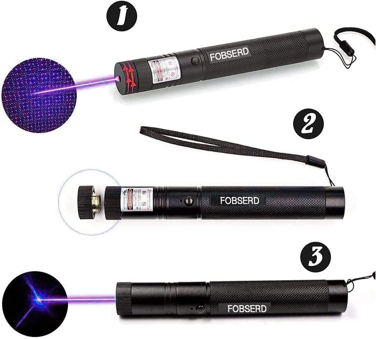 Remote tactical purple beam with USB charging, adjustable focus light pointer, suitable for night astronomy