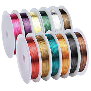 High quality DIY Crafts Supplies Colorful Jewelry Beading Copper Wires for Jewelry Making