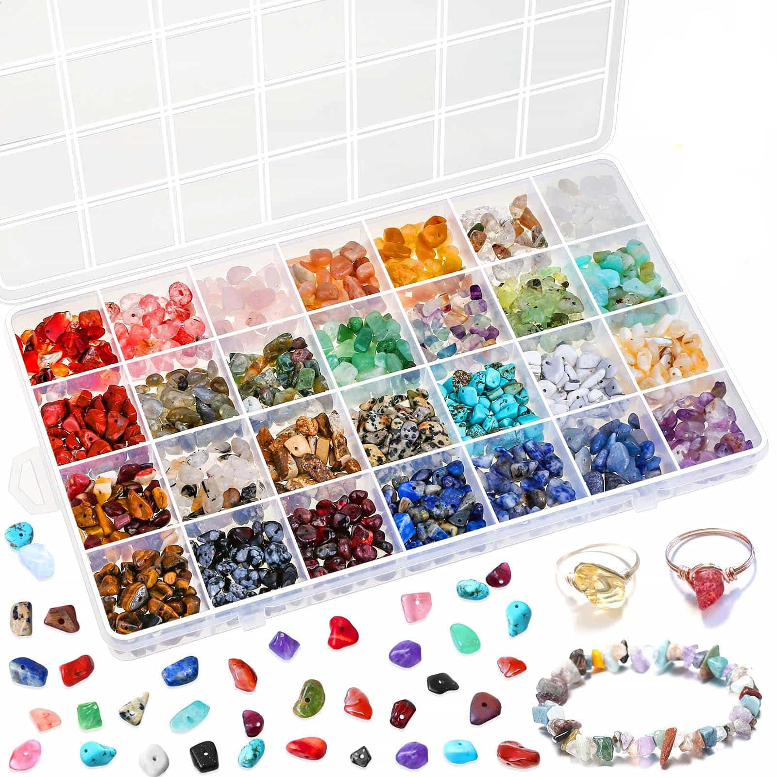 Custom Packing Colorful Loose irregular Natural Crystal Chips Gemstone Beads for Jewelry Making