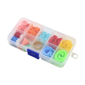 Wholesale Colorful Knitting Stitch Markers Row Counter Needle Point Protectors Crochet Knit Diy Projects Accessories