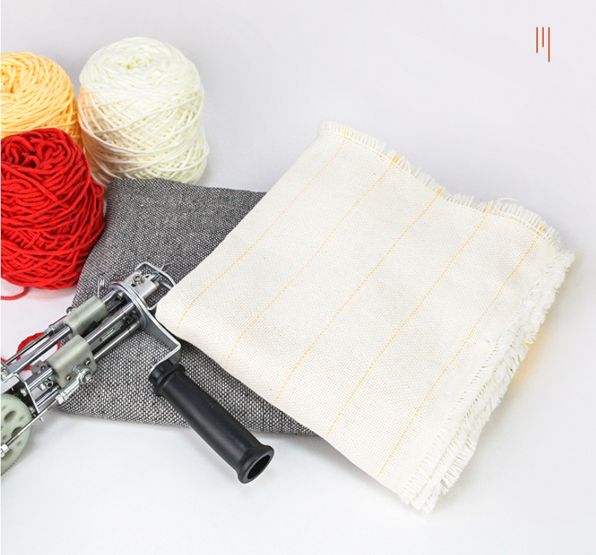 Wholesale Monks Cloth Primary Rug Fabric with Marked Lines Cotton Monk Cloth Tufting Cloth for Punch Needle Tufting Gun