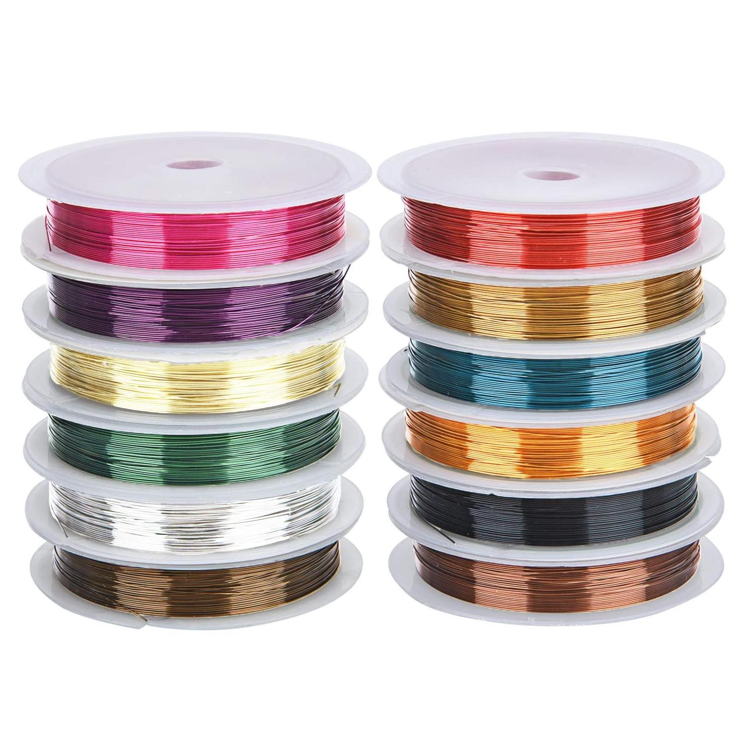 High quality DIY Crafts Supplies Colorful Jewelry Beading Copper Wires for Jewelry Making