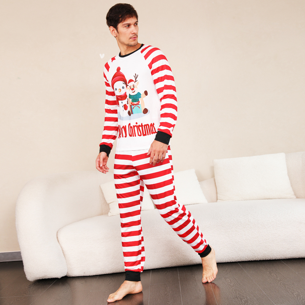 Stock Latest Xmas Halloween Pyjamas Set Custom Matching Family Christmas Pajamas Wholesale