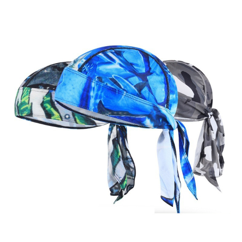 Cycling Outdoor Sports Bandana Hat Breathable Quick Dry Sunscreen Pirate Durag