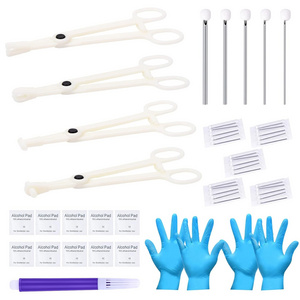 42pcs Body Piercing Kit Piercing Needles Clamps Kit for Ear Nose Septum Belly Button Tongue Nipple Eyebrow Lip Piercing