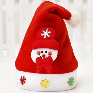 CY Flashing Light-Up Santa Hat Merry Christmas Comfort Classic Santa Hat For  Holiday Party Decor