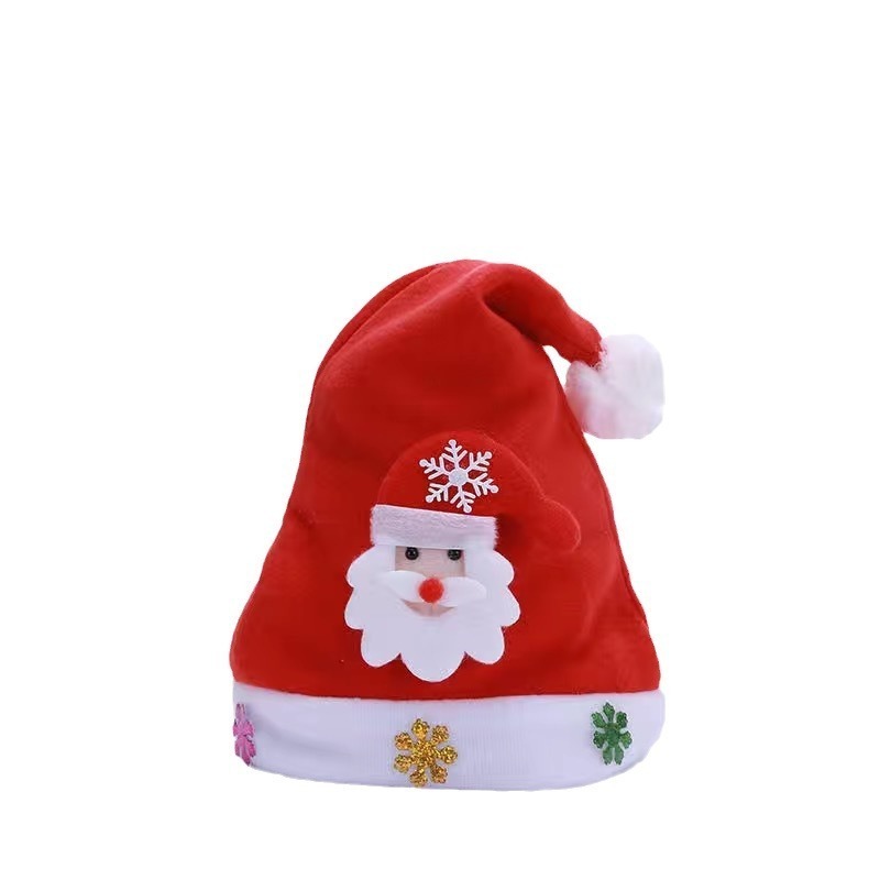 CY Flashing Light-Up Santa Hat Merry Christmas Comfort Classic Santa Hat For  Holiday Party Decor