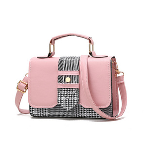 Women Fashion Crossbody Bag Purses And Handbags Ladies Mini Square Small Plaid Handbag