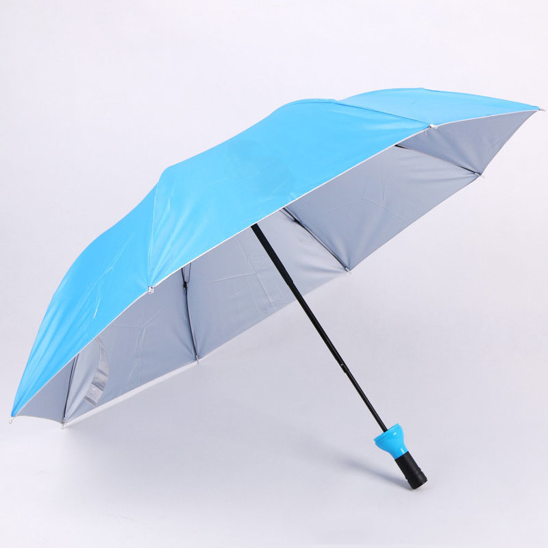 Promotion Gifts Customized Logo Manual Open UV Protection Adorable 3 Folding Wine Bottle Umbrella