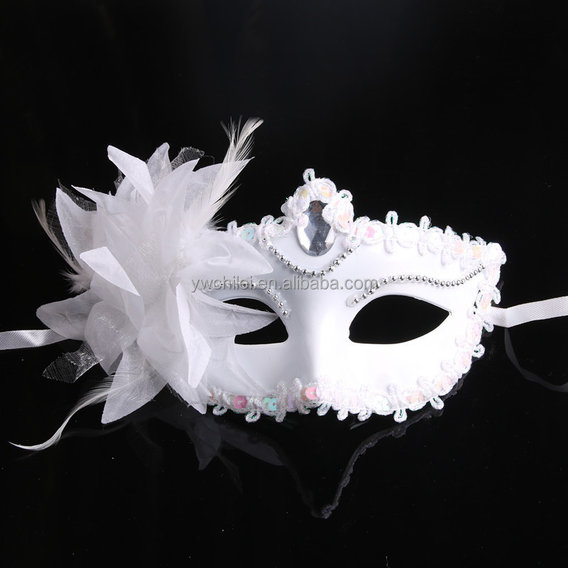 New high-end Italian fashion show mask Venice side flower ball mask