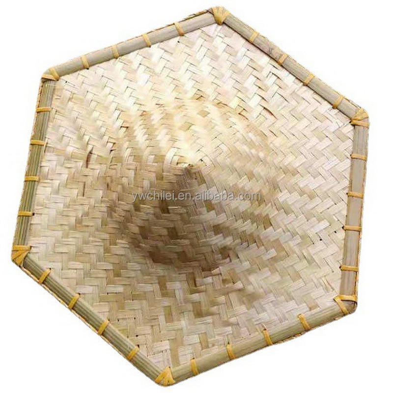 hexagonal Vietnamese Traditional Conical Coolie Hat