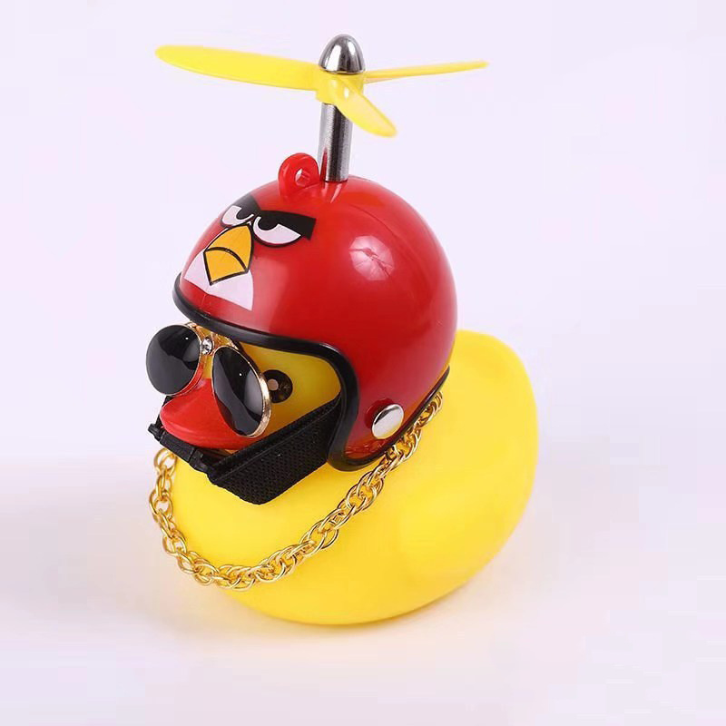 Little yellow duck car ornaments broken wind duck