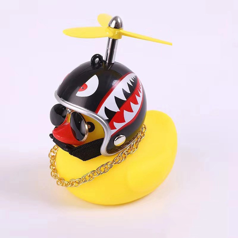 Little yellow duck car ornaments broken wind duck