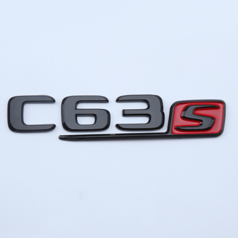 2016-2019 3d ABS Car Rear Trunk Badge Sticker Chrome Letters C63S Emblem For Mercedes C 63 AMG W205 W204  Accessories