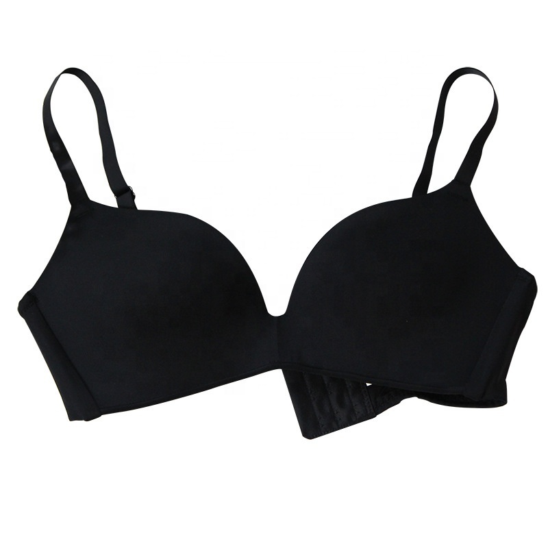 Women's High Quality Comfort Breathable Push Up One Piece Seamless Silk Bra for Young Girls