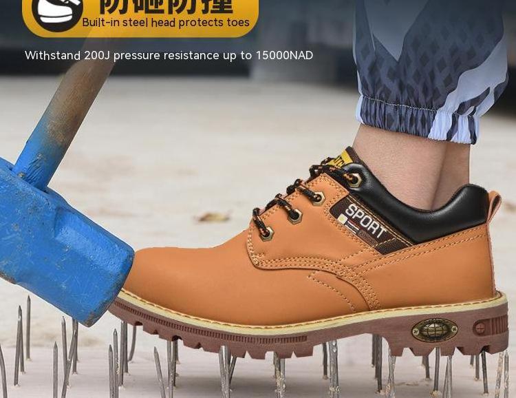 Custom Men Composite Steel Toe Shoes Construction Safety Work Boots