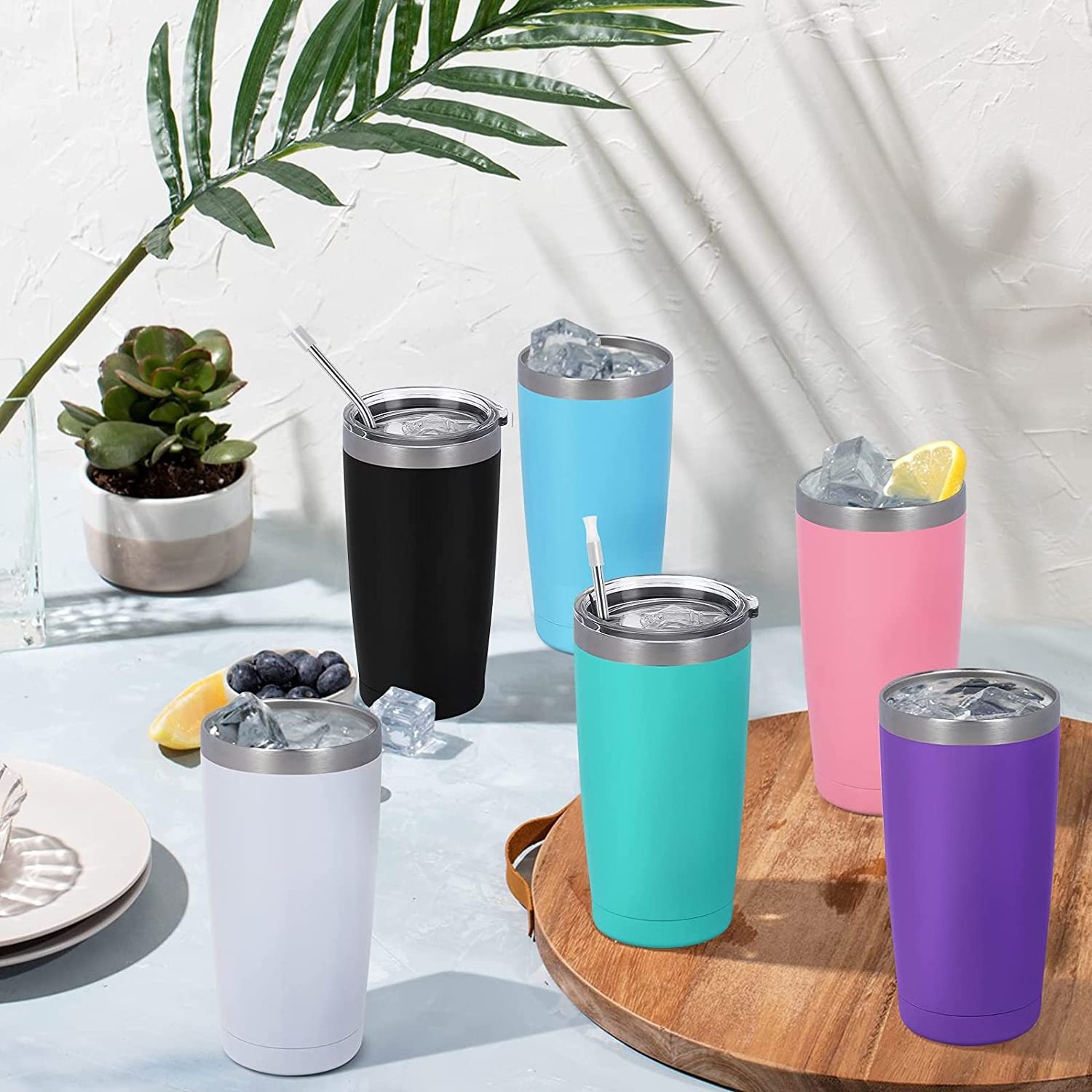 China Wholesale Product Skinny Tumbler Travel Coffee Mug 20oz Double Walled Stainless Steel Tumbler