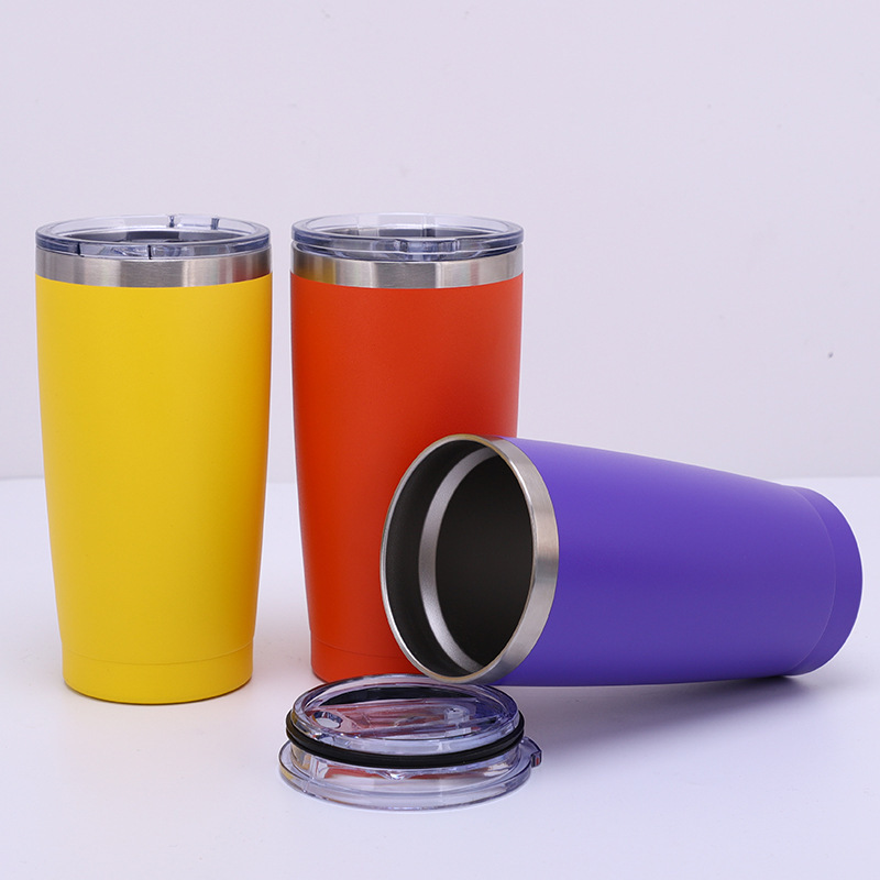 New Product Ideas 2021 30oz/20oz Stainless Steel Beer Tumbler Wholesale Plastic Coating