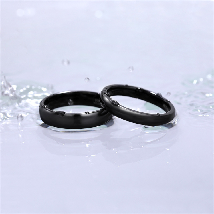 Fashion Classic Minimalist Couple Jewelry 4mm 6mm 8mm Tungsten Steel Carbide Polished Rings Wedding Bands