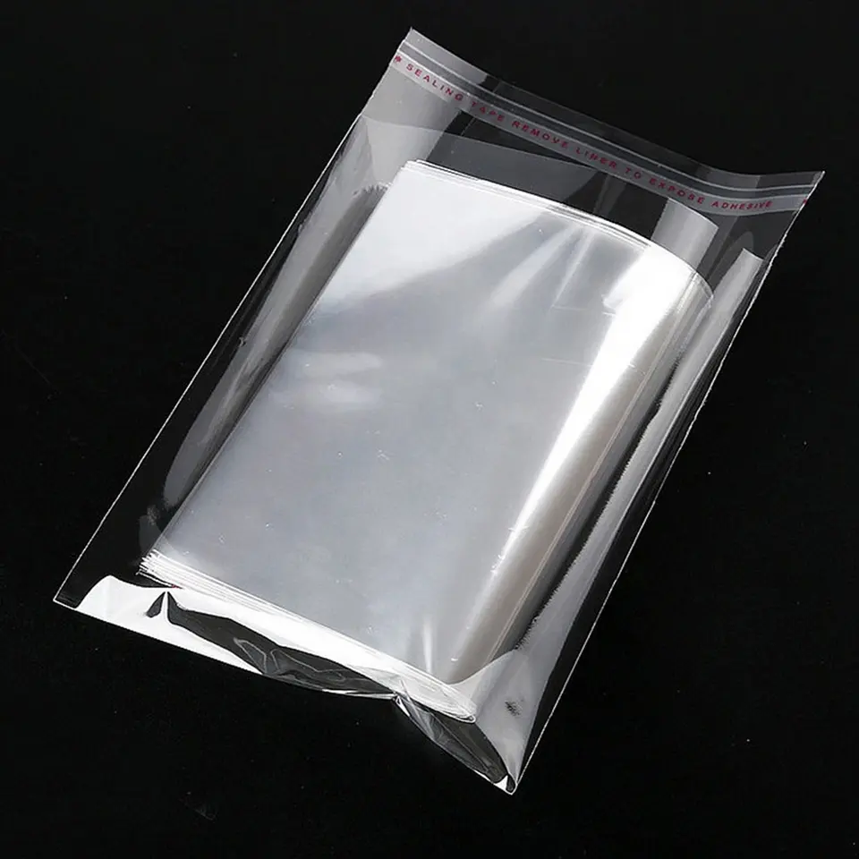 Factory Price Customized Printing Packaging Transparent Clear Opp Plastic Bags With Self Adhesive For Candy Clothes Bopp Bag