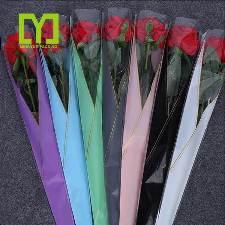 Hot Selling Clear Plastic Bopp Material Flower Bouquet Sleeves For Flower Packaging Opp Packaging Bag