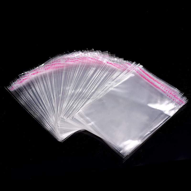 Wholesale Custom Printing Self Adhesive Sealing Transparent Plastic Wrap Packing Opp Gift Bag For Parcels Packing Packaging