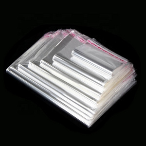 Wholesale Custom Printing Self Adhesive Sealing Transparent Plastic Wrap Packing Opp Gift Bag For Parcels Packing Packaging