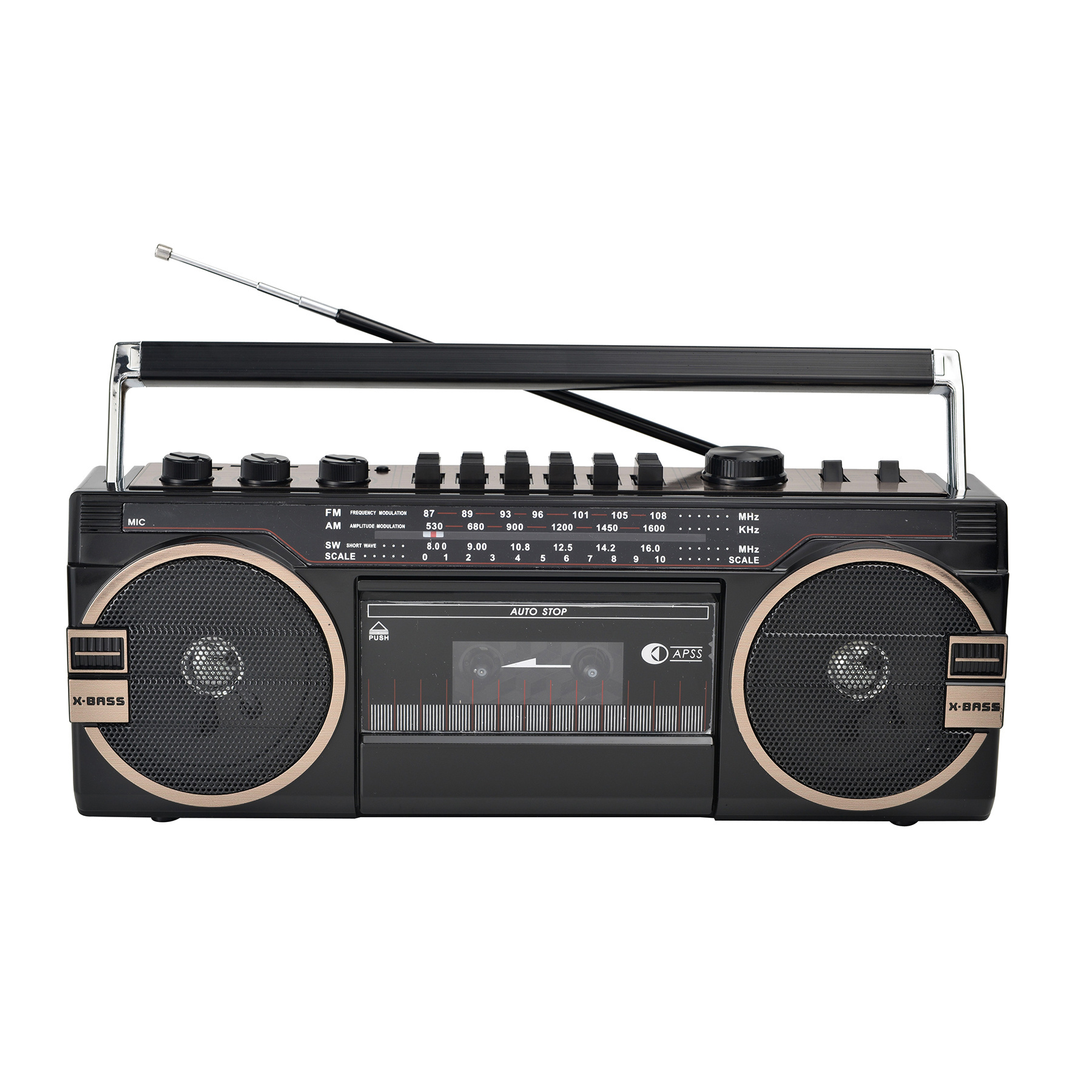 cmik mk-133 oem factory supply boombox cheap custom radio video tape retro AM/FM/SW 3 Bands cassette player