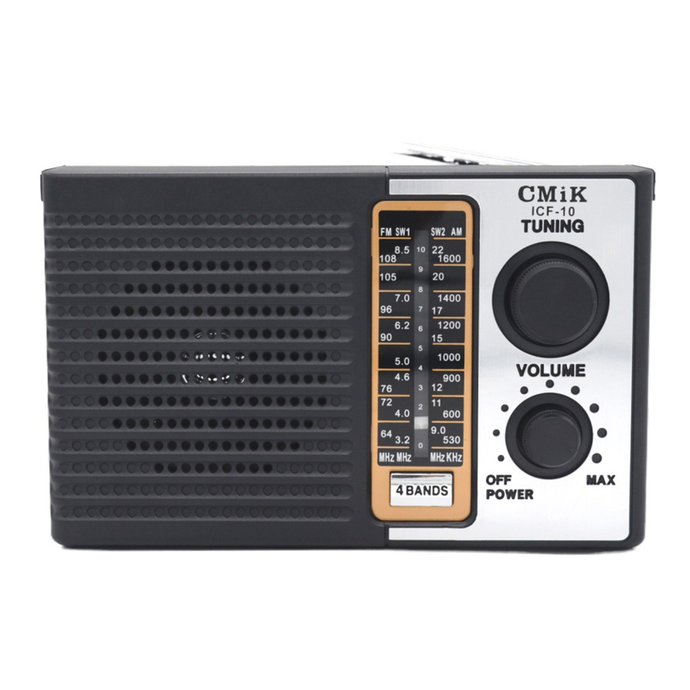 cmik icf-10 popular radyo built in speaker am fm sw belt portable radio