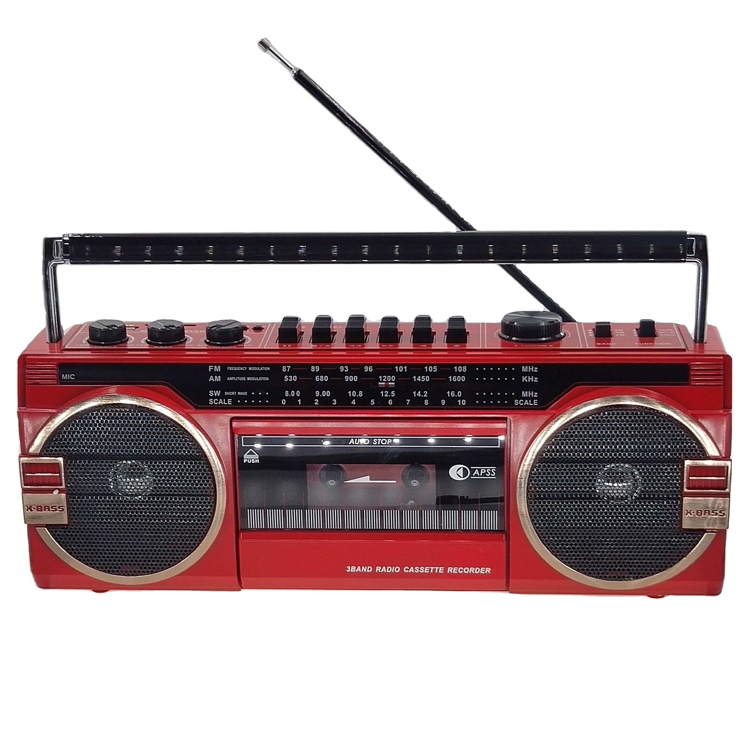 cmik mk-133 oem factory supply boombox cheap custom radio video tape retro AM/FM/SW 3 Bands cassette player