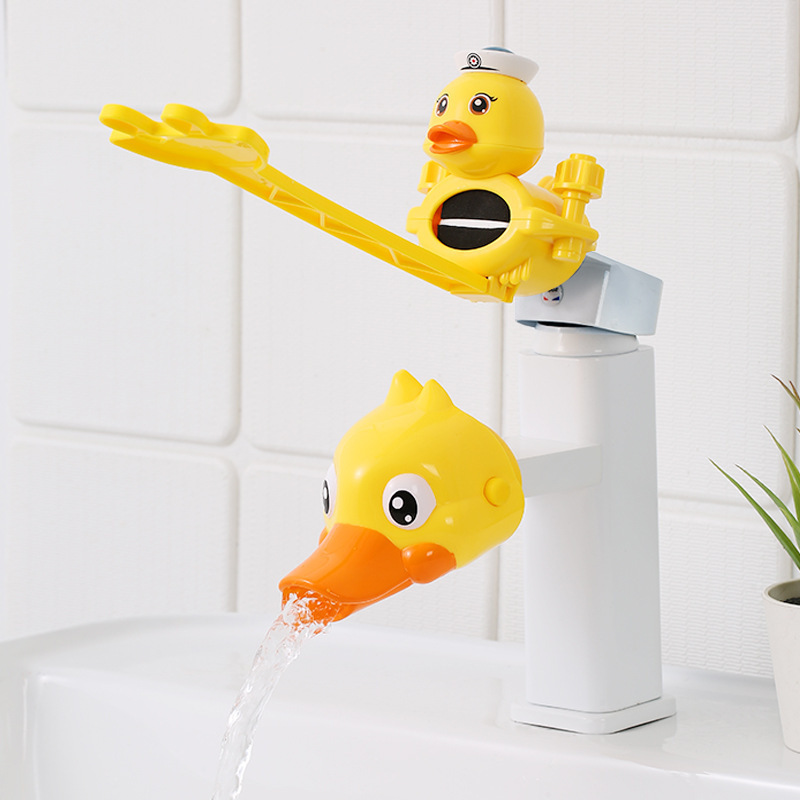 Cartoon Duck Baby Product Hand-washing Faucet Extender Baby Kids Safety Water Faucet Extender