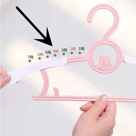 Children Clothes Hanger Adjustable Telescopic Scalable Anti slip household Kids Coat hanger baby clothes hanger