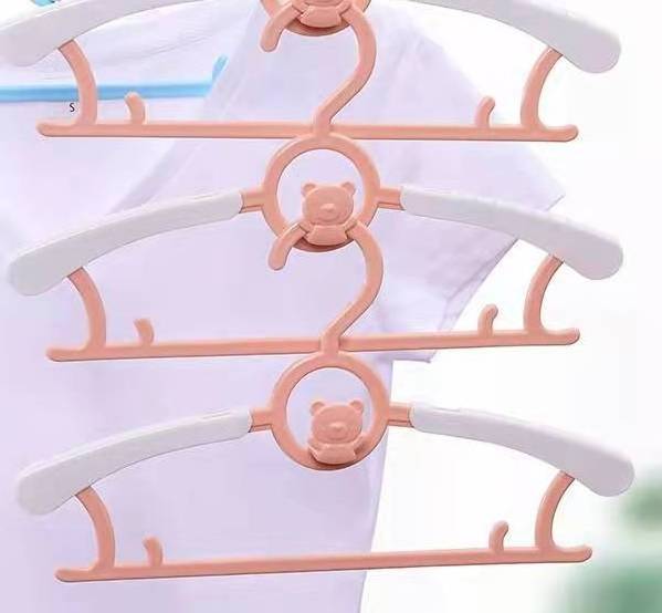 Children Clothes Hanger Adjustable Telescopic Scalable Anti slip household Kids Coat hanger baby clothes hanger