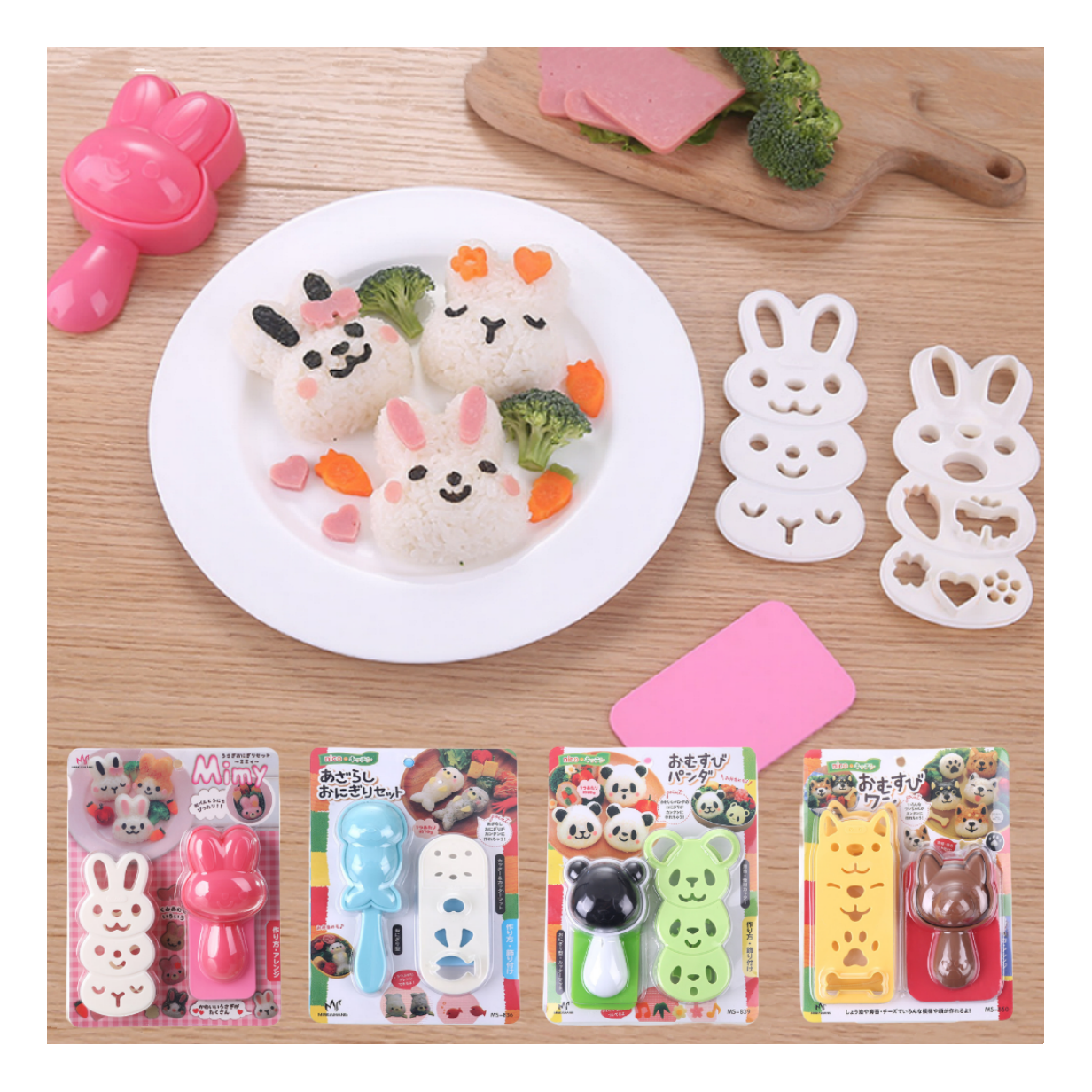 Rice Ball Mould  cartoon animal Sushi mold Baking tools Bento Press Maker  rice roll maker