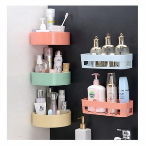 2022 New Bathroom Storage Rack Kitchen storage Home For Wall Shelf Makeup Organize Bathroom Shelving Wall Corner Storage