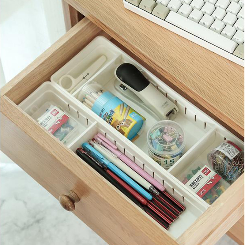 Drawer organizer Transparent kitchen tableware storage box Desktop stationery organizing small Drawer organizer