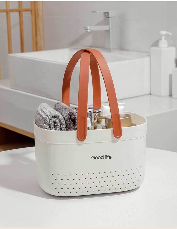 Bath Drainage basket portable Bathhouse toilet bathroom plastic Bathing basket Shower gel Shampoo Organizer