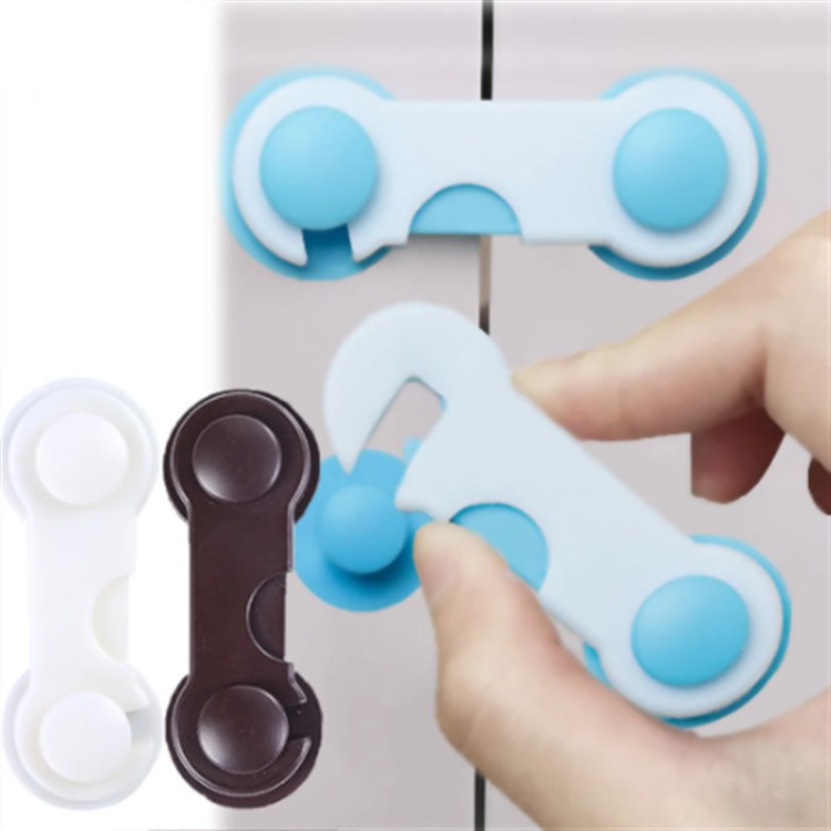 Logo Lock Protection Of Children baby's safety care Locking Doors For Baby's Safety Kids Plastic Protection Safety Lock