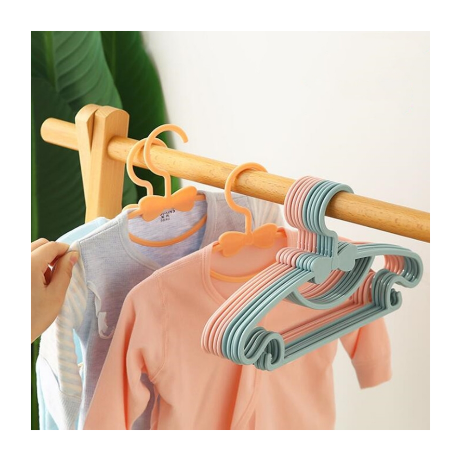 Kids Clothes Hanger Racks Portable Display Hangers Plastic Children Coats Hanger Baby Clothing Organizer