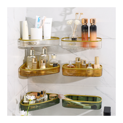 Bathroom Shelves No-drill Wall Mount Corner Shelf Shower Storage Rack Holder for WC Shampoo Organizer Bathroom Accessories