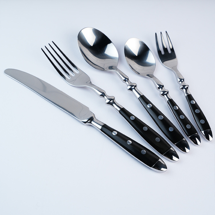 Stainless steel flatware cutlery dinnerware tableware gadgets tool  damascus knife set