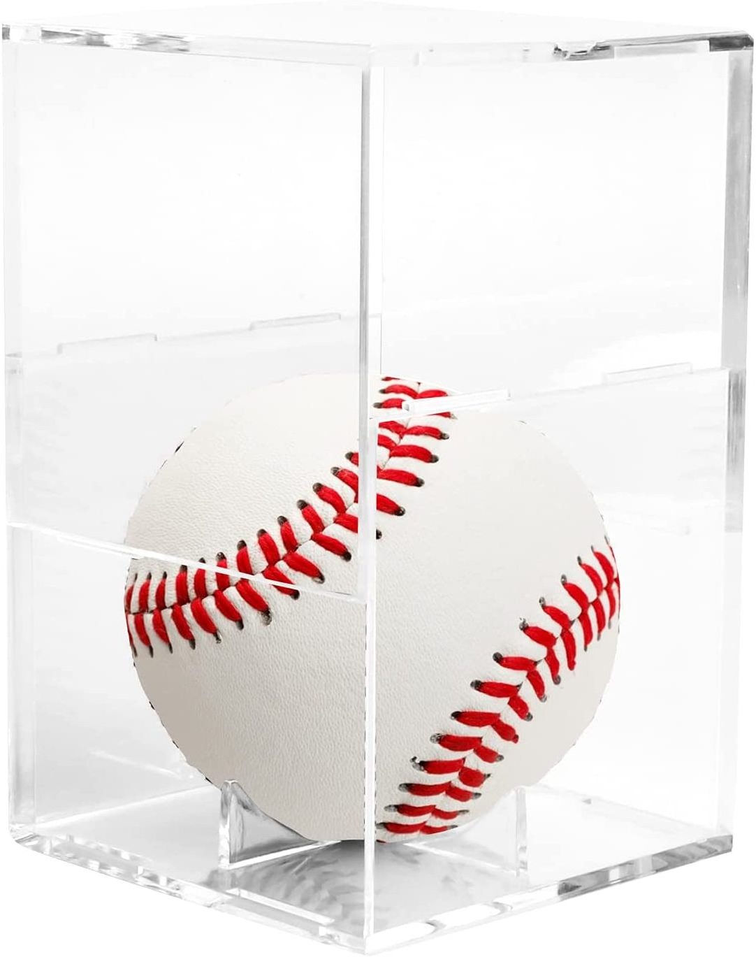 Baseball Sports Memorabilia Showcase Autograph Ball Protector Acrylic Cube Ultra Clear Baseball Display Case