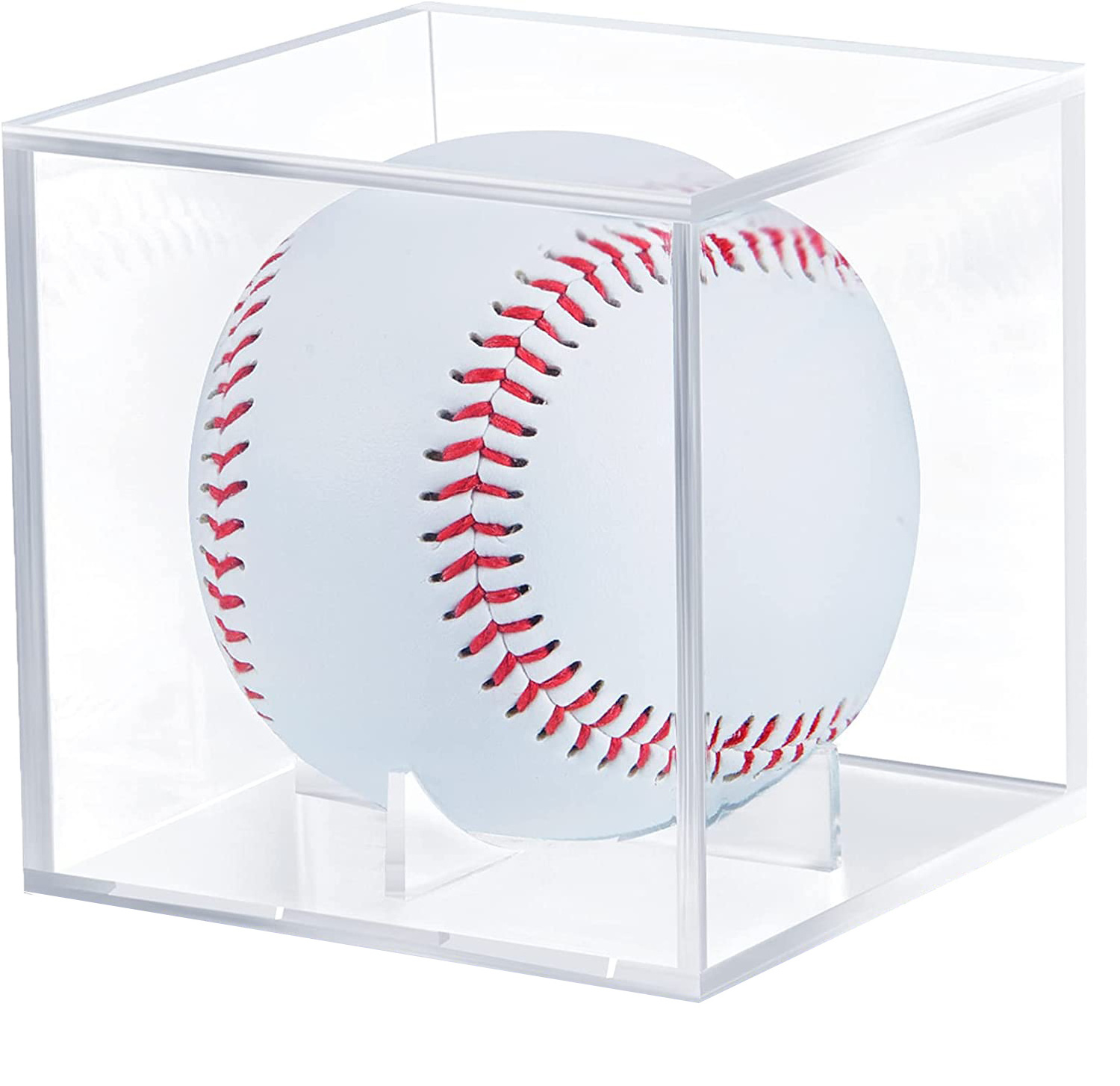 Baseball Sports Memorabilia Showcase Autograph Ball Protector Acrylic Cube Ultra Clear Baseball Display Case