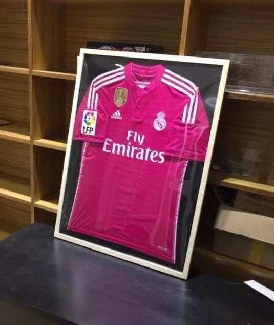 professional custom 98% UV Protection Acrylic Aluminum Football Baseball NBA Basketball Jersey Display Frame