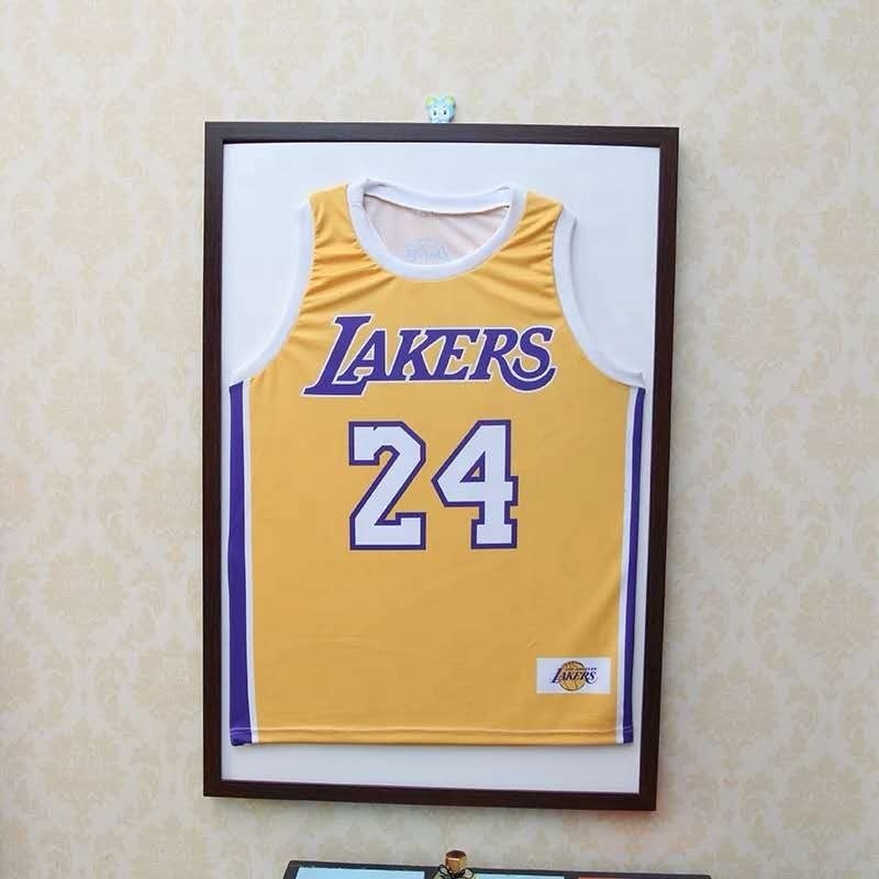 professional custom 98% UV Protection Acrylic Aluminum Football Baseball NBA Basketball Jersey Display Frame