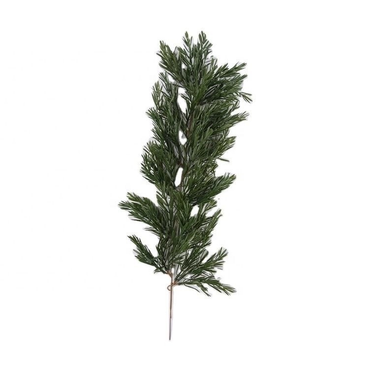 Artificial Pine Branches Plastic Pine Branch Accessories for Christmas DIY Craft Office Home Events Decor